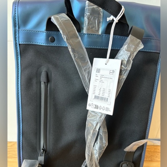 NWT RAINS Rolltop Rucksack Backpack Mini - Picture 12 of 15